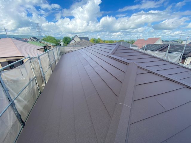 播磨町のスーパーガルテクトで葺き替えた屋根